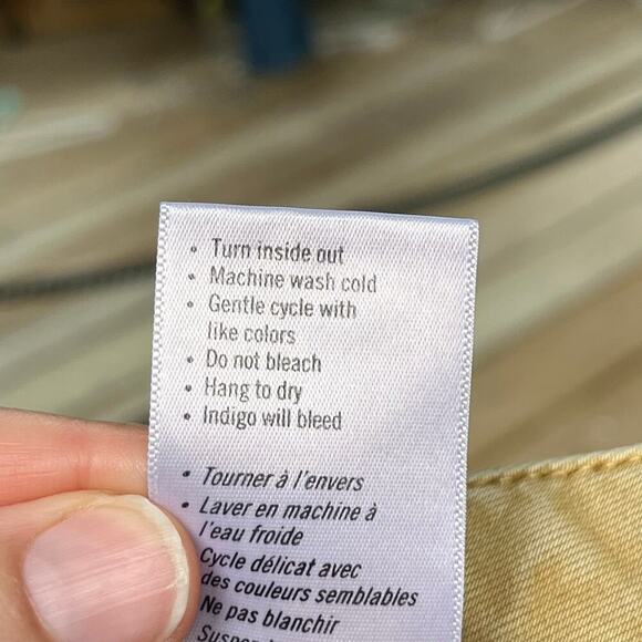 Paige Carly Pant Vintage Golden Glow Wide Leg High Waisted Size 32 - Picture 10 of 12